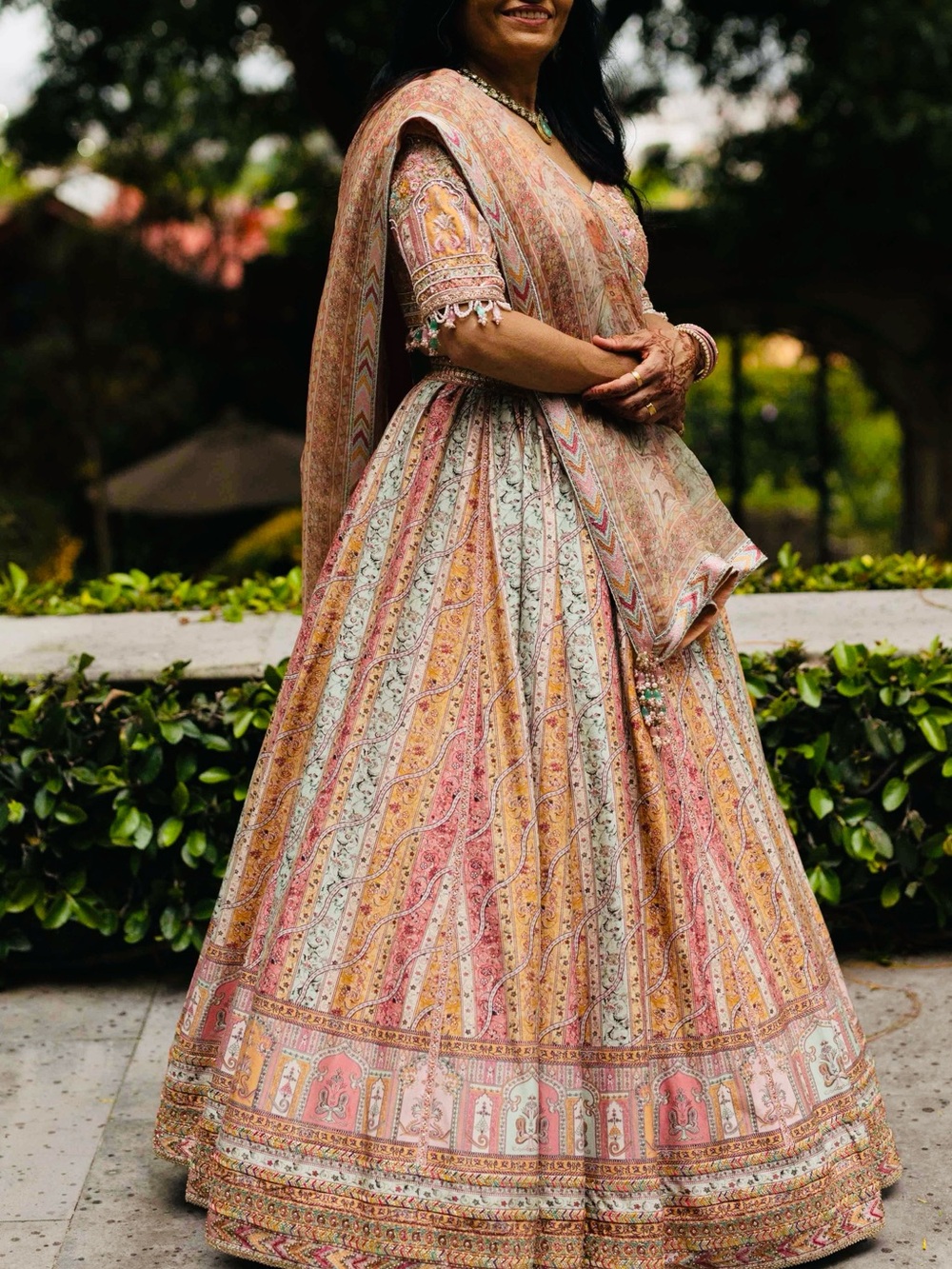 Tarun Tahiliani Multicolor lehenga